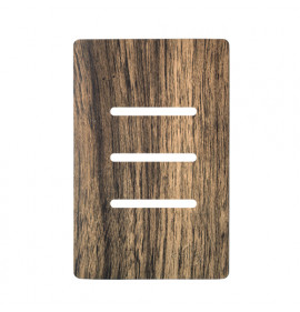 Placa p/ 3 Interruptores 4x2 - Novara Carvalho